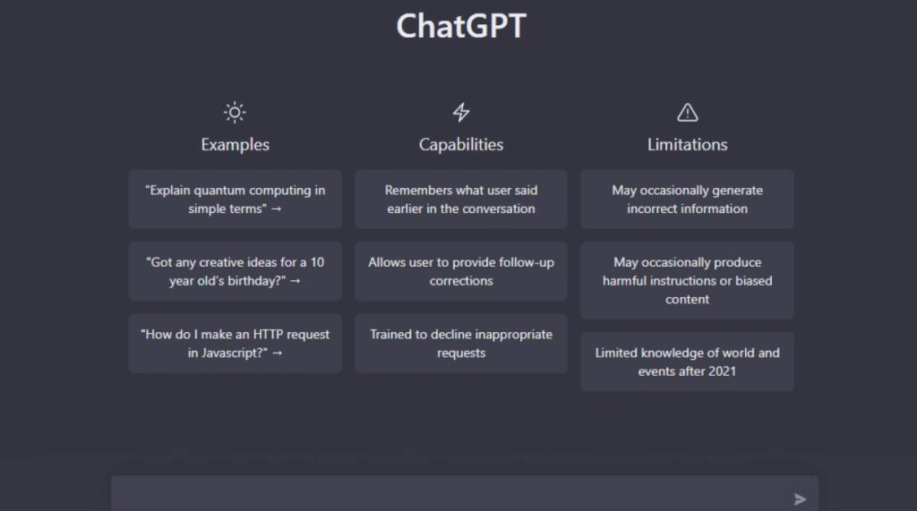 ChatGPT conversation